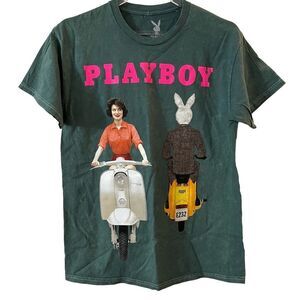 Unisex Playboy‎ 1959 Cover T-shirt Bunny Motorbike NWOT size Small